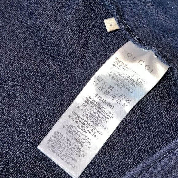 GUCCI BOYS LOGO ZIP UP SWEATSHIRT 5 - Picture 5 of 7